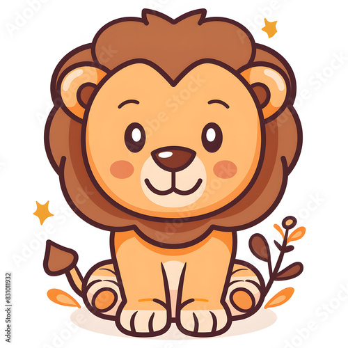 a cartoon of lion.