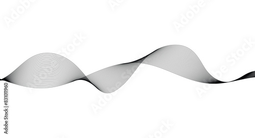 Basic RGBWave lines smooth flowing dynamic isolated on white background. Technology, digital, communication, science, music concept vector background illustration.