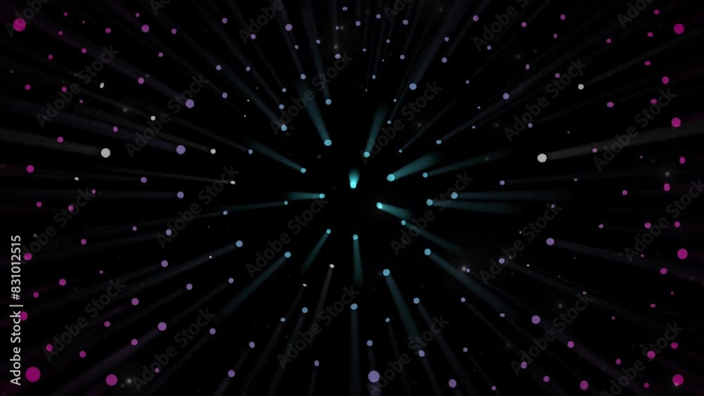 Starlight spotlight on black background