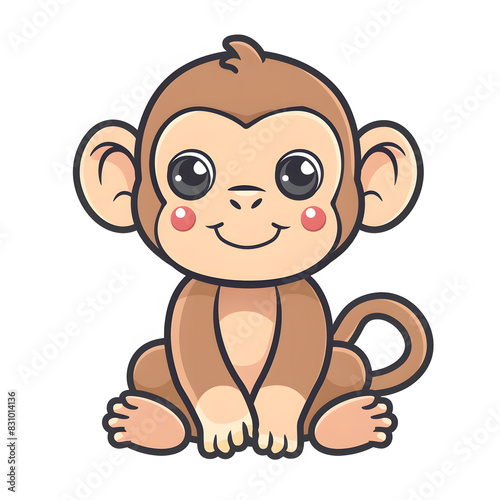 a cartoon of monkey.