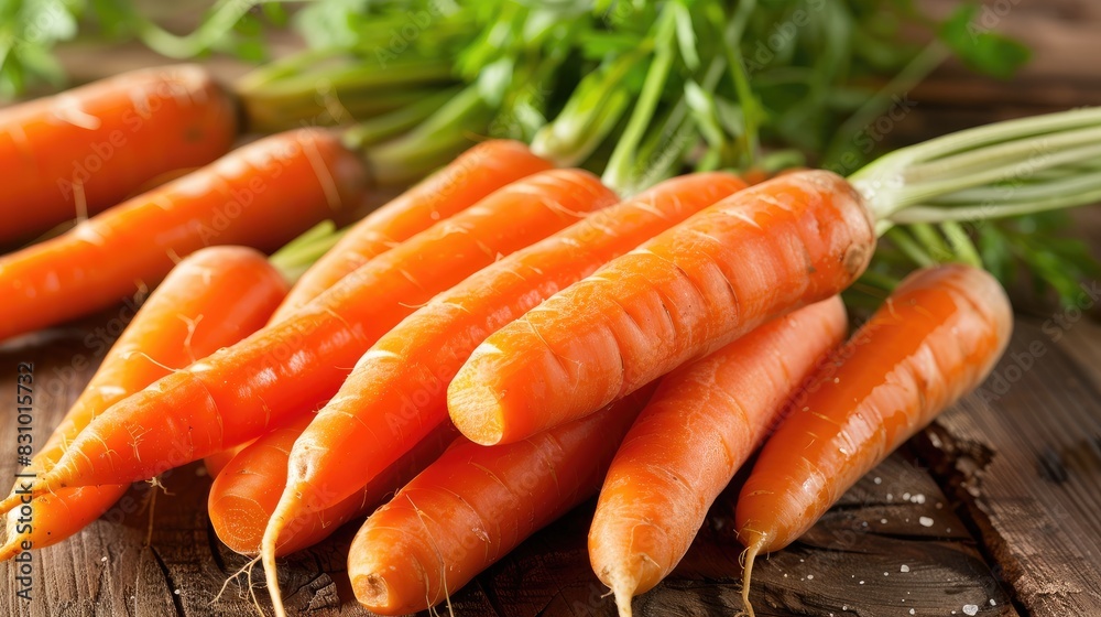 Close up of carrots prepared for cooking Close up of carrots prepared for cooking