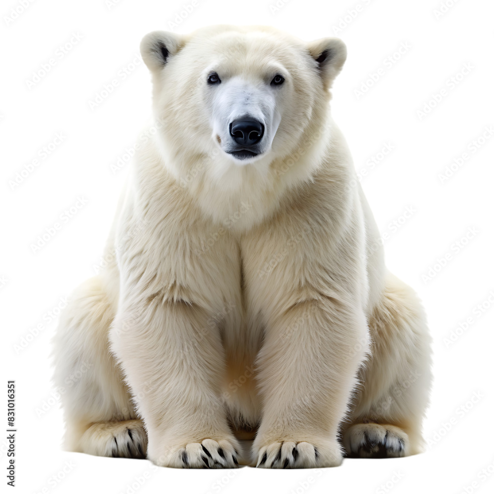Fototapeta premium polar bear on transparent background