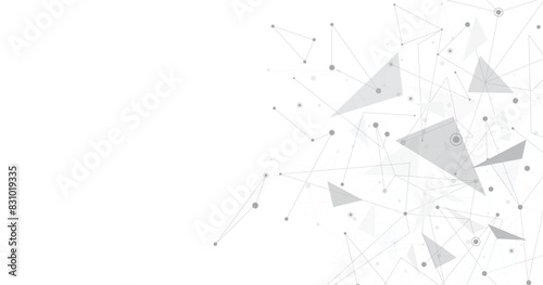 Triangle lines on a white background. Triangle pattern. Geometric abstract background with simple Triangle elements.	