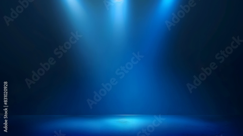 Abstract Blue Gradient Background with Spotlight Effect