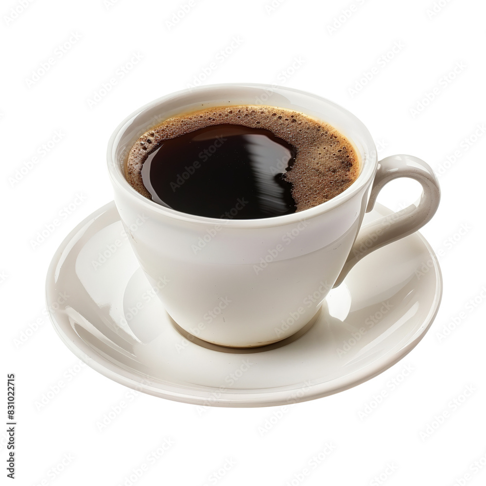 A steaming cup of hot black coffee. Perfect for a morning pick-me-up A steaming cup of hot black coffee. Perfect for a morning pick-me-up