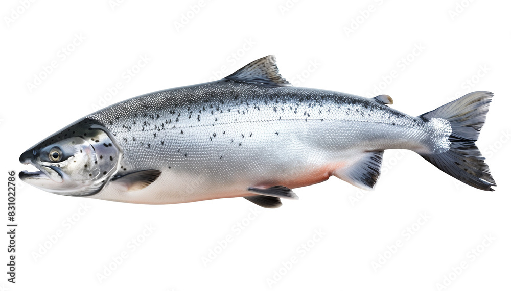 Salmon Fish Isolated on Transparent Background Salmon Fish Isolated on Transparent Background