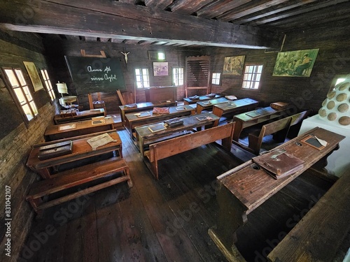 Obraz na płótnie Altes Klassenzimmer um 1900 w salonie