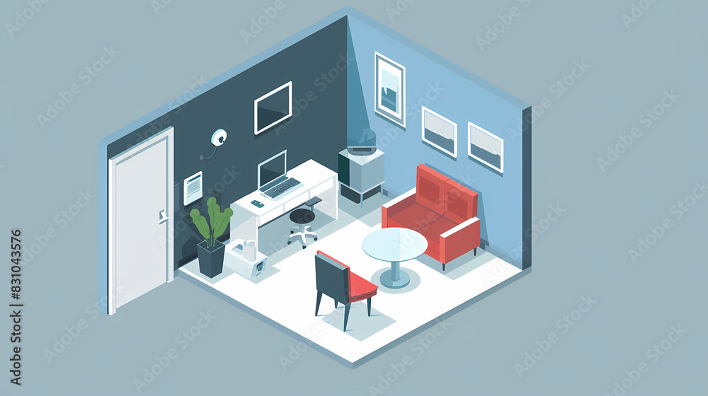 Isometric online medical consultation health care vector image