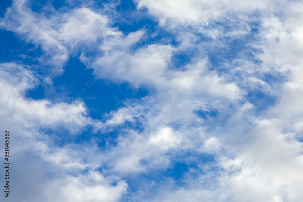 Bright sky texture background with white clouds, pleasing to the eye. Bright sky texture background with white clouds, pleasing to the eye.