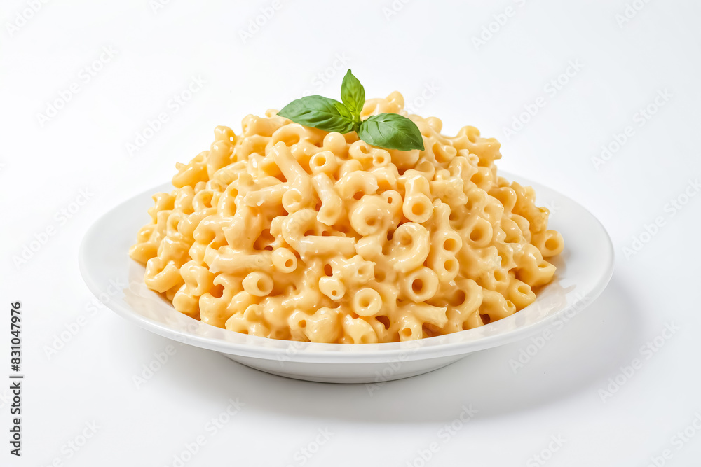 Creamy Mac and Cheese with Basil Garnish Creamy Mac and Cheese with Basil Garnish