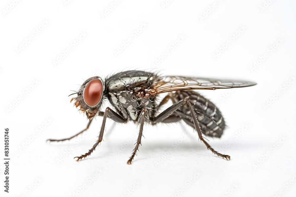 Macro Photography of a Fly
