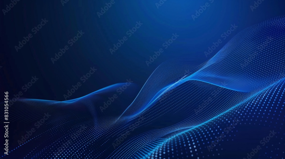 Abstract Blue Digital Waveform Abstract Blue Digital Waveform