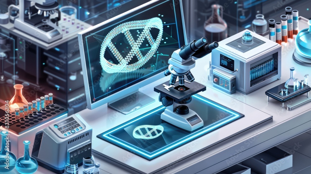 Fototapeta premium A laboratory is a facility that provides controlled conditions in which scientific or technical research, experiments, and measurement may be performed.