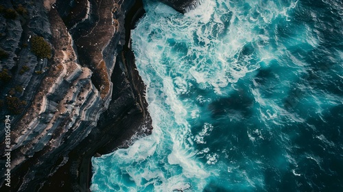 coastal cliffs turquoise sea img