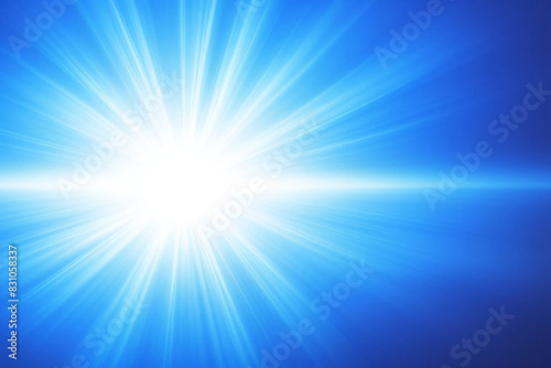 Vector abstract blue sunburst and ray wallpaper design. modern light ray sun art vintage backdrop texture background.