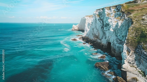coastline white cliffs image