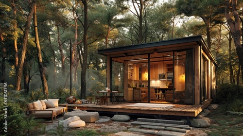 EcoFriendly Tiny House in a Forest A Model of Environmental Consciousness