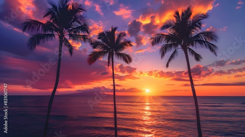 tropical sunset pic