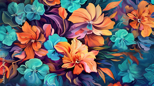 Blooming Flower Background  Floral Fantasy