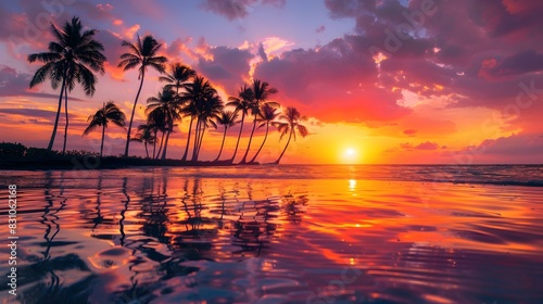 tropical sunset © Yelena