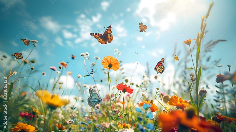 summer meadow butterflies pic summer meadow butterflies pic