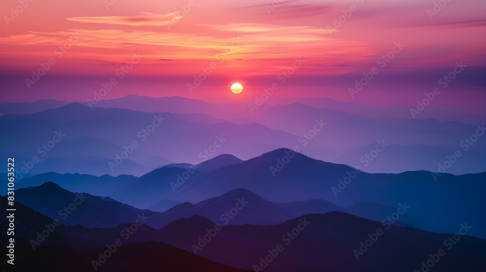an evening landscape setting an evening landscape setting