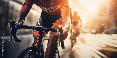 Cycling. Cyclist background.