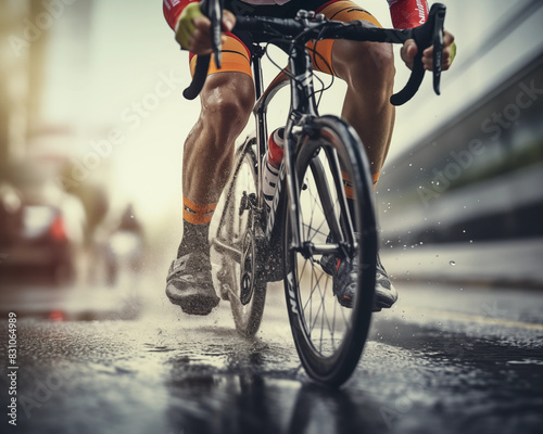 Cycling. Cyclist background.