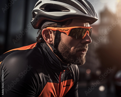 Cycling. Cyclist background. photo