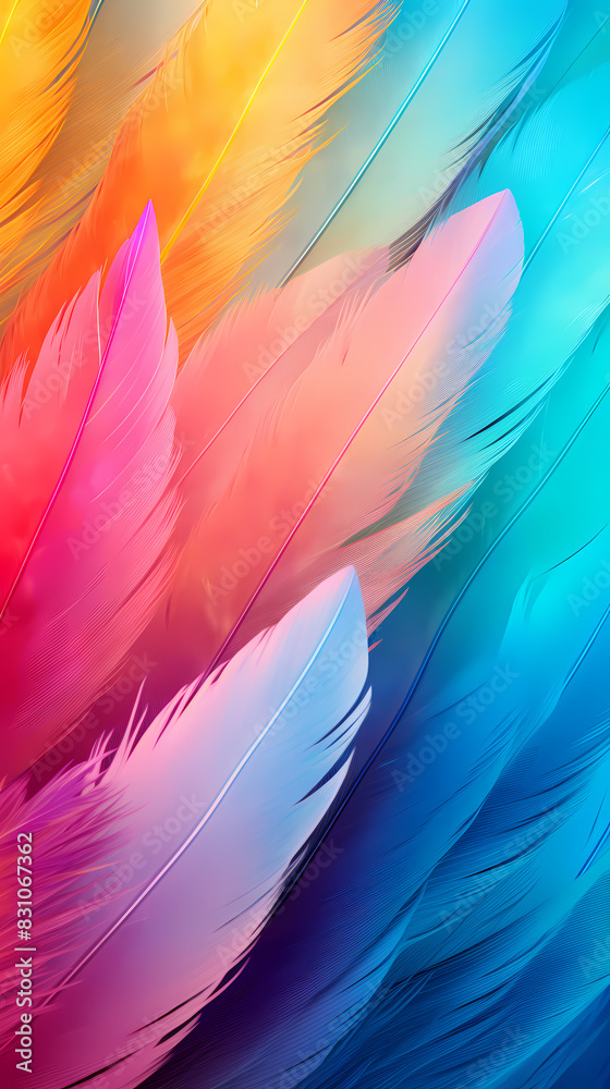 Colorful feather texture Colorful feather texture