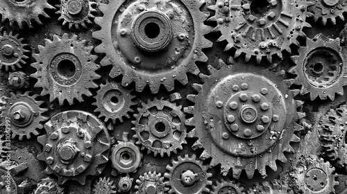 Wallpaper Mural Exploring the inner workings of an auto engine. disassembling, inspecting gears, pistons Torontodigital.ca