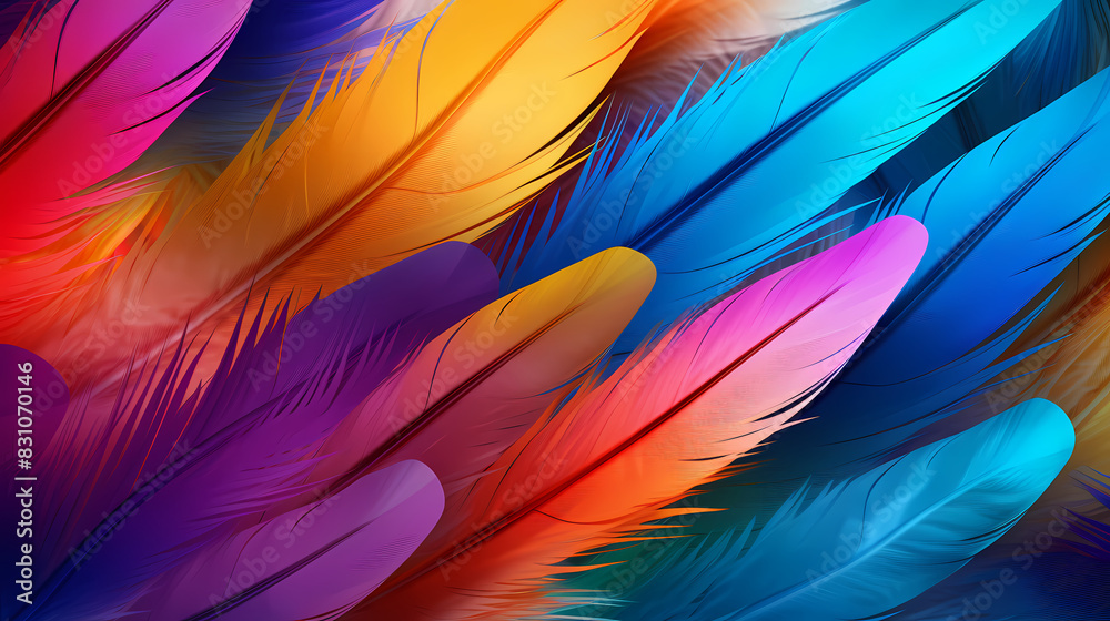 Colorful feather texture Colorful feather texture