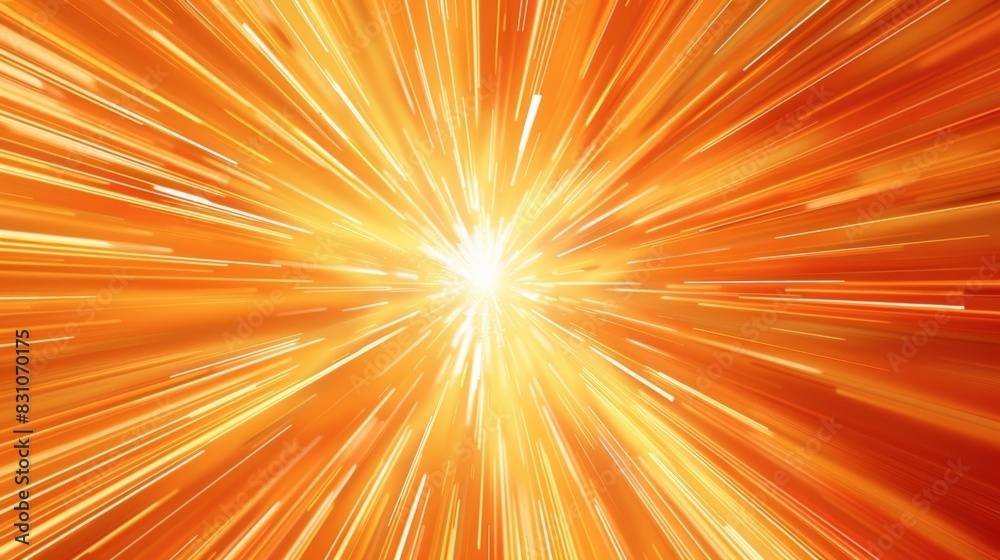 Obraz premium The burst has an orange background hue.