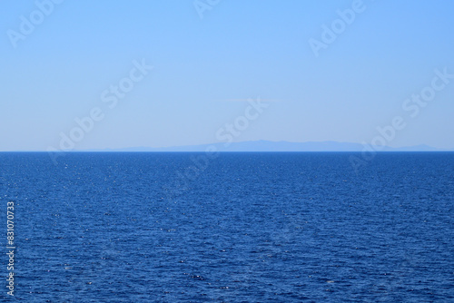 seascape with a island - Gokceada (Imbros) island, Turkey, aegean sea © Constantin