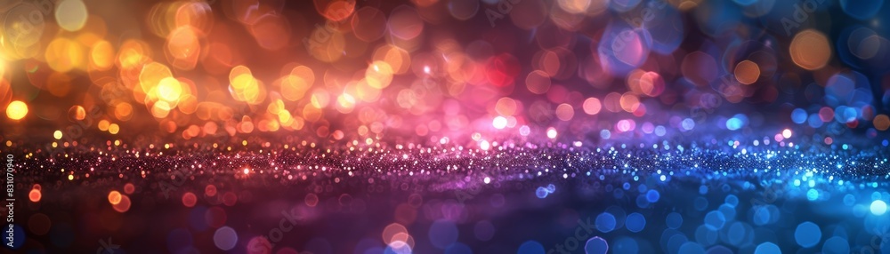 Image of a shimmering rainbow-hued light backdrop - AI-generated illustration