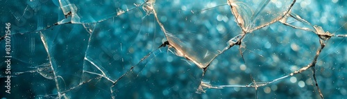 Broken tempered glass