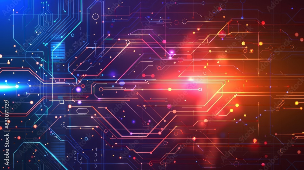 Abstract technology background with connected lines and dots Abstract technology background with connected lines and dots