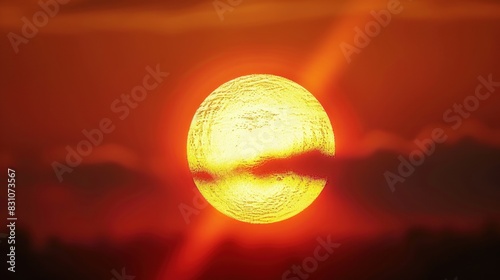 Sunrise with 3D sunlight