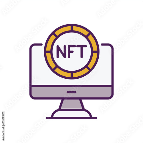 Nft vector icon