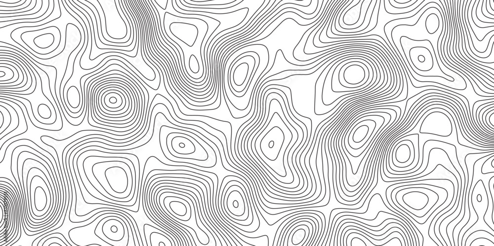 Abstract topographic contours map background. Topographic map and landscape terrain texture grid. Modern design with White background with topographic wavy pattern design. Black-white background. Abstract topographic contours map background. Topographic map and landscape terrain texture grid. Modern design with White background with topographic wavy pattern design. Black-white background.