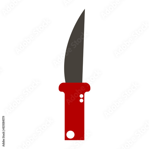 knife on white background