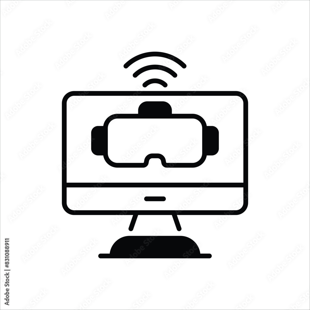 Virtual Reality Glasses vector icon Virtual Reality Glasses vector icon