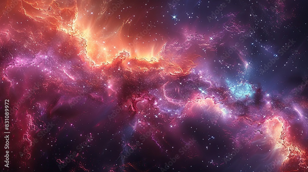 Space abstract background with galaxy, stars and cosmic gas nebula type Space abstract background with galaxy, stars and cosmic gas nebula type