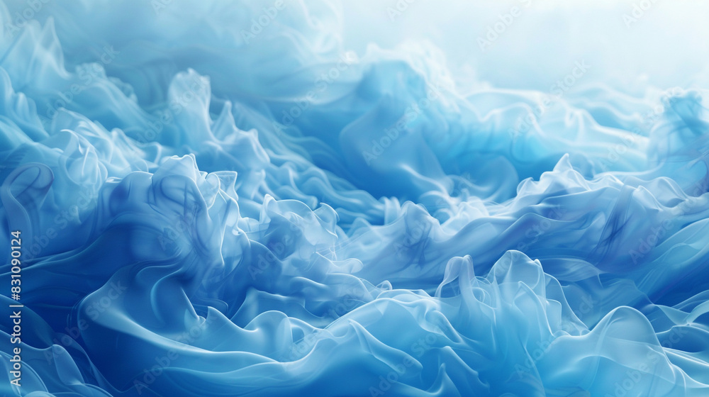 Sky blue smoke waves blending with celestial aesthetics, ideal for ethereal designs, Sky blue smoke waves blending with celestial aesthetics, ideal for ethereal designs,