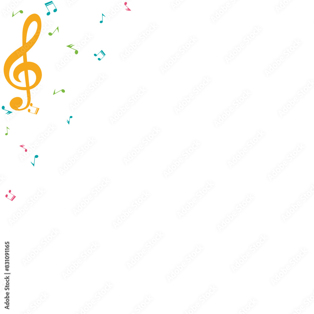 Vector Illustration of an Abstract Music Background
