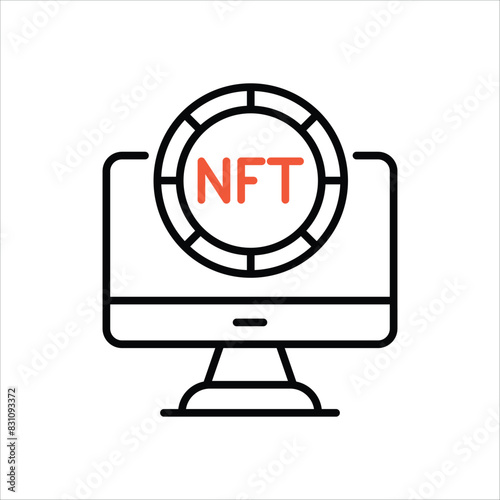 Nft vector icon