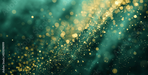 Multicolor Silver gold and dust background in the style of light navy and turquoise, confetti-like dots, light sculptures, high detailed