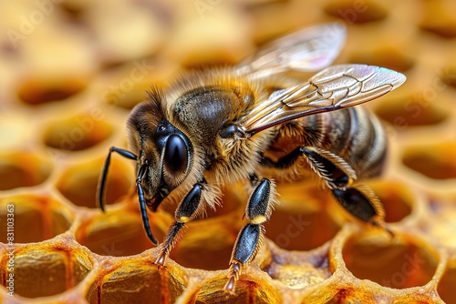 Honeybee on Honeycomb © Visual language