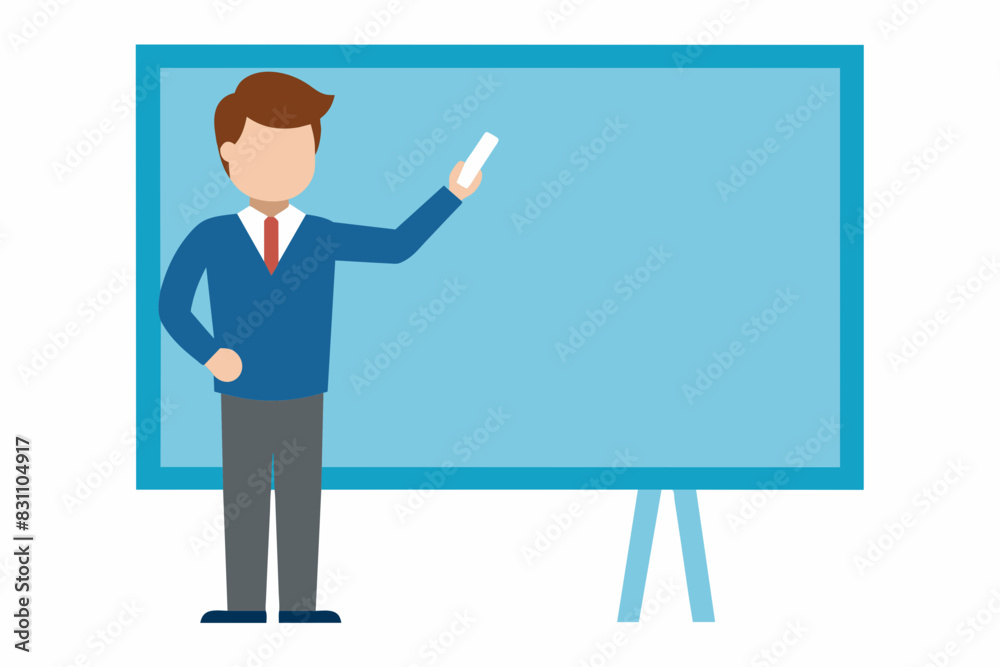 teacher is teaching illustration teacher is teaching illustration