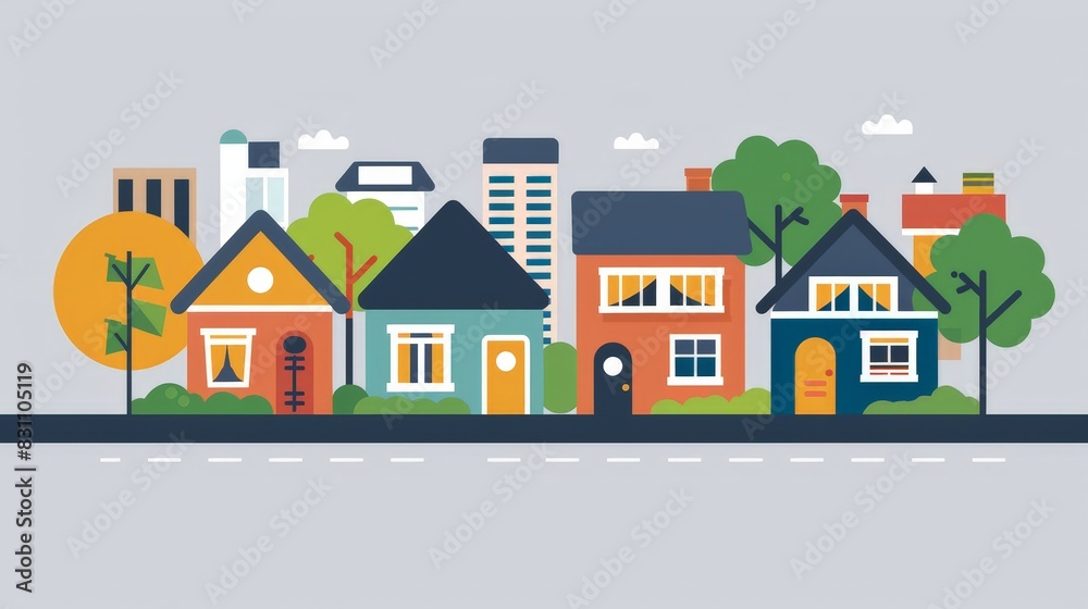 Design a visual aid explaining how real estate appreciation works. Highlight factors that contribute to property value increases over time. Design a visual aid explaining how real estate appreciation works. Highlight factors that contribute to property value increases over time.
